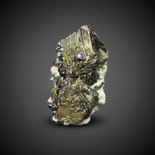 Load image into Gallery viewer, New Find: Huanzala Mine Peru Sphalerite + Chalcopyrite + Apatite + Calcite + Quartz | Collector Display Specimen
