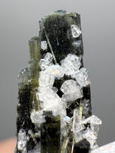 Load image into Gallery viewer, Blue and Dark Green Cap Stak Nala Tourmaline on Cleavelandite Matrix – Haramosh Mountains, Pakistan