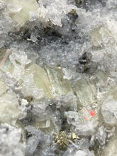 Load image into Gallery viewer, 3.8” New Find: Huanzala Mine Peru Sphalerite + Chalcopyrite + Apatite + Calcite + Quartz | Collector Display Specimen