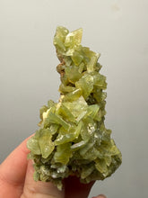 Load image into Gallery viewer, High-Grade Green Heulandite on Peach Stilbite Crystal Cluster | Deccan Traps, Maharashtra, India | Collector Mineral Specimen