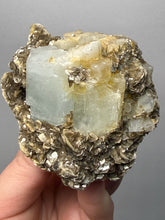 Load image into Gallery viewer, Premium Aquamarine with Mica on Matrix
Collector Mineral Specimen – Nagar Valley, Pakistan