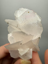 Load image into Gallery viewer, Pink Pagoda Calcite with Chalcopyrite Speckles | China | Collector Mineral Specimen
