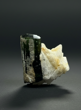 Load image into Gallery viewer, Dark Green Stak Nala Tourmaline and Cleavelandite – Haramosh Mountains, Pakistan | Thumbnail Specimen