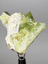 Load image into Gallery viewer, Lime Green Tourmaline on Matrix– Pegmatite Mineral Specimen from Pakistan