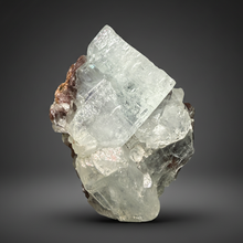Load image into Gallery viewer, Lustrous Apophyllite over Red Heulandite (Zeolite Pocket) — Deccan Traps, Maharashtra, India