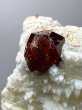 Load image into Gallery viewer, High-Grade Naturally Faceted Red Spessartine Garnet on Matrix — Skardu, Pakistan
