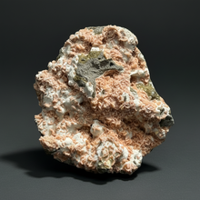Load image into Gallery viewer, Peach Druzy Heulandite on Matrix – India | Rare Peach Crystal Mineral Specimen for Collectors & Display