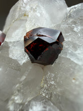 Load image into Gallery viewer, High-Grade Naturally Faceted Red Spessartine Garnet on Matrix — Skardu, Pakistan