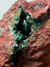Load image into Gallery viewer, Brochantite Collector Mineral Specimen – Vivid Green Copper Crystals from Morocco