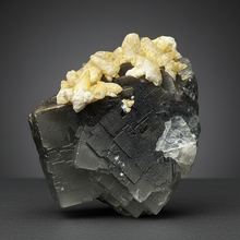 Load image into Gallery viewer, Isometric Fluorite & Scalenohedral Calcite Specimen | Pakistan Mineral Collector Display Piece