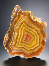 Load image into Gallery viewer, Small High-Grade Laguna Agate with Parallax Effect & Quartz Core – Rare Mexican Collectible Gemstone