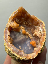Load image into Gallery viewer, “Goblin Chalcedony” Pink & Orange Druzy Botryoidal Stalactites — Tichka Massif, High Atlas, Morocco