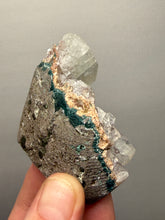 Load image into Gallery viewer, Green Apophyllite on Red & Green Heulandite – Deccan Traps, Maharashtra, India