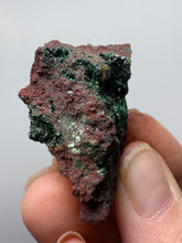 Load image into Gallery viewer, Brochantite Collector Mineral Specimen – Vivid Green Copper Crystals from Morocco