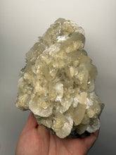 Load image into Gallery viewer, LARGE Silvery Bladed “Rose” Calcite Cluster – Yaogangxian Mine, Hunan, China