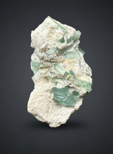 Load image into Gallery viewer, Pink Morganite, Blue Green Indicolite & Purple Lepidolite Mineral Specimen from Pakistan – Collector Grade Pegmatite Piece