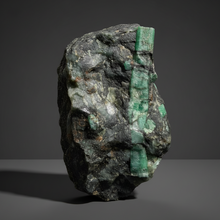 Load image into Gallery viewer, Emerald Variety Green Beryl on Matrix | Northern Bahia, Brazil | Collector Mineral Display Specimen