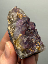 Load image into Gallery viewer, Premium Hematite-Phantom Deep Magenta Ametrine Cluster | Deccan Traps, India | Collector Mineral Specimen