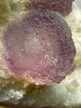 Load image into Gallery viewer, Etched Botryoidal Lavender Fluorite on Quartz Matrix Collector Mineral Specimen — Hunan, China