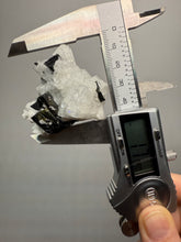 Load image into Gallery viewer, Dark Green Cap Stak Nala Tourmaline on Cleavelandite Matrix – Haramosh Mountains, Pakistan