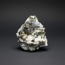 Load image into Gallery viewer, 3.8” New Find: Huanzala Mine Peru Sphalerite + Chalcopyrite + Apatite + Calcite + Quartz | Collector Display Specimen