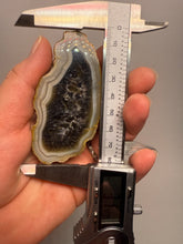 Load image into Gallery viewer, High-Grade Indonesian Sumatra Agate Pair – Rich Banded Chalcedony with Deep Smoky Amethyst Core | Ethical Lapidary & Collector Display Specimens