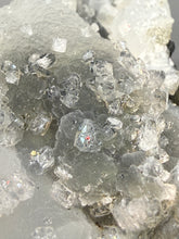 Load image into Gallery viewer, Druzy Chalcedony Stalactites with Druzy Clear Apophyllite | Maharashtra, India