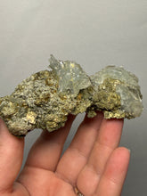 Load image into Gallery viewer, High-Grade Blue Barite with Iron Pyrite | Sidi Lahcen Mine, Nador, Morocco