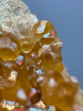 Load image into Gallery viewer, Hessonite Garnet Cluster on Matrix – Natural Collector Specimen from Pakistan | High-Grade Orange-Red Garnet Crystals