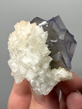 Load image into Gallery viewer, Isometric Fluorite & Scalenohedral Calcite Specimen | Pakistan Mineral Collector Display Piece