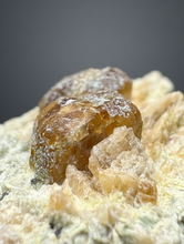 Load image into Gallery viewer, Hessonite Garnet Cluster on Matrix – Natural Collector Specimen from Pakistan | High-Grade Orange-Red Garnet Crystals