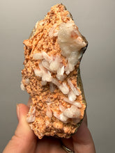 Load image into Gallery viewer, Red Heulandite on Cream Stilbite Zeolite Cluster – India (Collector Mineral Specimen)