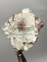 Load image into Gallery viewer, Lustrous Apophyllite over Red Heulandite (Zeolite Pocket) — Deccan Traps, Maharashtra, India