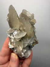 Load image into Gallery viewer, LARGE Silvery Bladed “Rose” Calcite Cluster – Yaogangxian Mine, Hunan, China