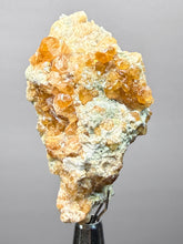Load image into Gallery viewer, Hessonite Garnet Cluster on Matrix – Natural Collector Specimen from Pakistan | High-Grade Orange-Red Garnet Crystals