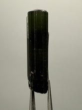 Load image into Gallery viewer, Dark Green Cap Stak Nala Tourmaline with Cleavelandite Flower – Haramosh Mountains, Pakistan | Thumbnail Specimen