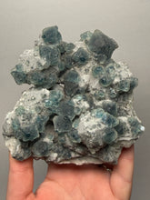 Load image into Gallery viewer, Premium Natural Blue Fluorite on Quartz Matrix
Collector Mineral Specimen – Inner Mongolia, China
Xianghualing Mine, Hunan Province, China