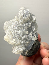 Load image into Gallery viewer, Druzy Chalcedony Stalactite with Druzy Clear Apophyllite | Maharashtra, India
