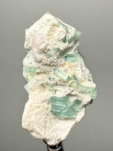 Load image into Gallery viewer, Pink Morganite, Blue Green Indicolite & Purple Lepidolite Mineral Specimen from Pakistan – Collector Grade Pegmatite Piece