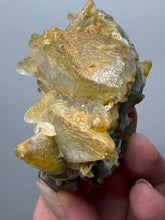 Load image into Gallery viewer, Isometric Fluorite & Scalenohedral Calcite Specimen | Pakistan Mineral Collector Display Piece