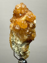 Load image into Gallery viewer, Hessonite Garnet Cluster on Matrix – Thumbnail Collector Specimen from Pakistan | High-Grade Orange-Red Garnet Crystals
