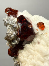 Load image into Gallery viewer, High-Grade Naturally Faceted Red Spessartine Garnet on Matrix — Skardu, Pakistan
