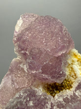 Load image into Gallery viewer, Etched Botryoidal Lavender Fluorite on Quartz Matrix Collector Mineral Specimen — Hunan, China