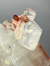 Load image into Gallery viewer, Lustrous Apophyllite over Red Heulandite (Zeolite Pocket) — Deccan Traps, Maharashtra, India