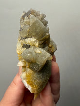 Load image into Gallery viewer, Isometric Fluorite & Scalenohedral Calcite Specimen | Pakistan Mineral Collector Display Piece