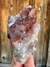 Load image into Gallery viewer, Red & Green Apophyllite + Peach Scolecite • RARE, High Grade • Maharashtra, India