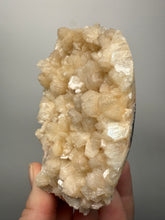 Load image into Gallery viewer, Shiny Pearl Stilbite on Druzy Red Heulandite – High-Grade Collector Mineral Specimen from India