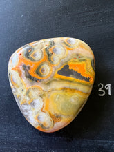 Load image into Gallery viewer, Bumblebee Jasper Agate Palm Stone from West Java, Indonesia • AAA High Grade