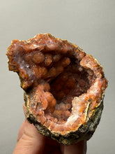 Load image into Gallery viewer, “Goblin Chalcedony” Pink & Orange Druzy Botryoidal Stalactites — Tichka Massif, High Atlas, Morocco