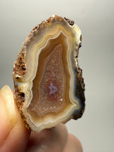 Load image into Gallery viewer, Polished Malawi Agate Half – High-Grade African Banded Agate Display Specimen